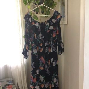 Off the shoulder maxi dress